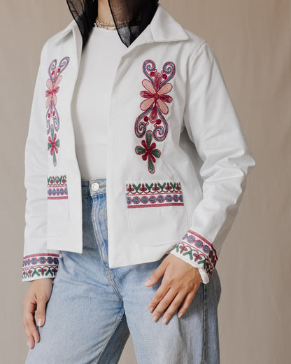 Suzani Jacket In White