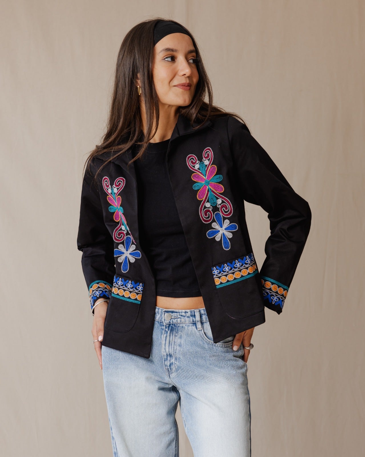 Suzani Jacket In Black