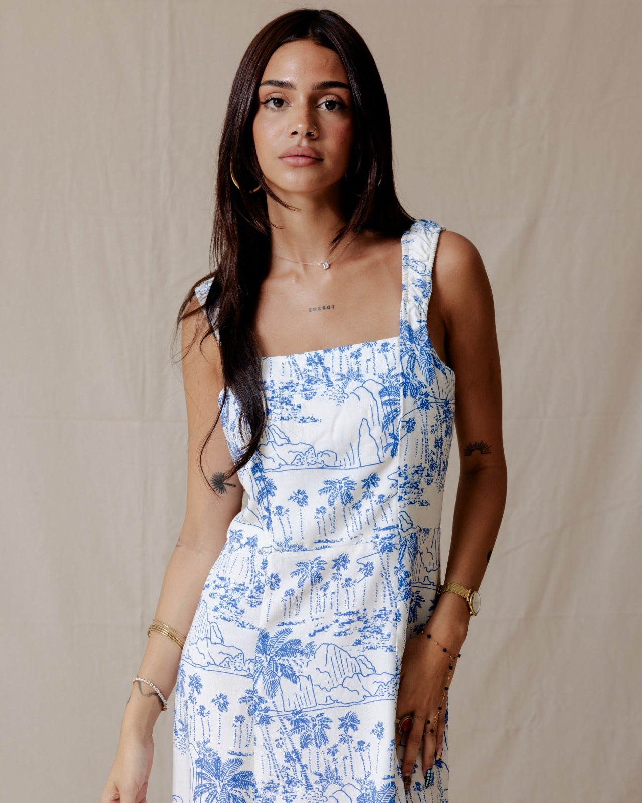 Vestido Coast Palm Azul