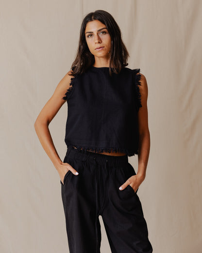 The Island Linen Set Black