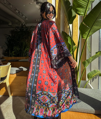 Orientalisches Festival Satin Kimono