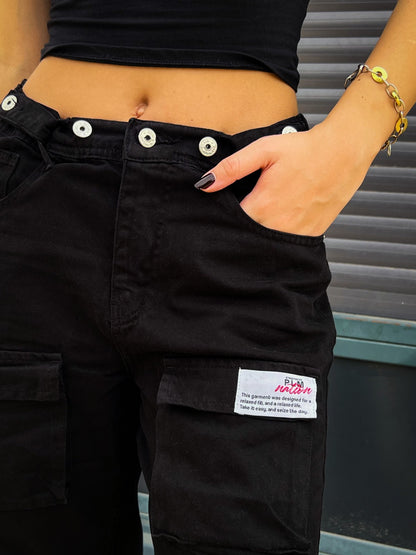 Pantalón Cargo Urbano Negro