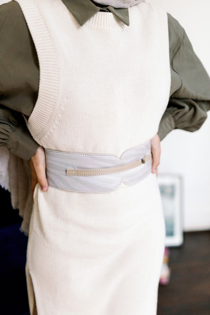 Ceinture Zebra Sable Beige