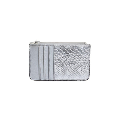 Silver SnakeSkin Card Holder