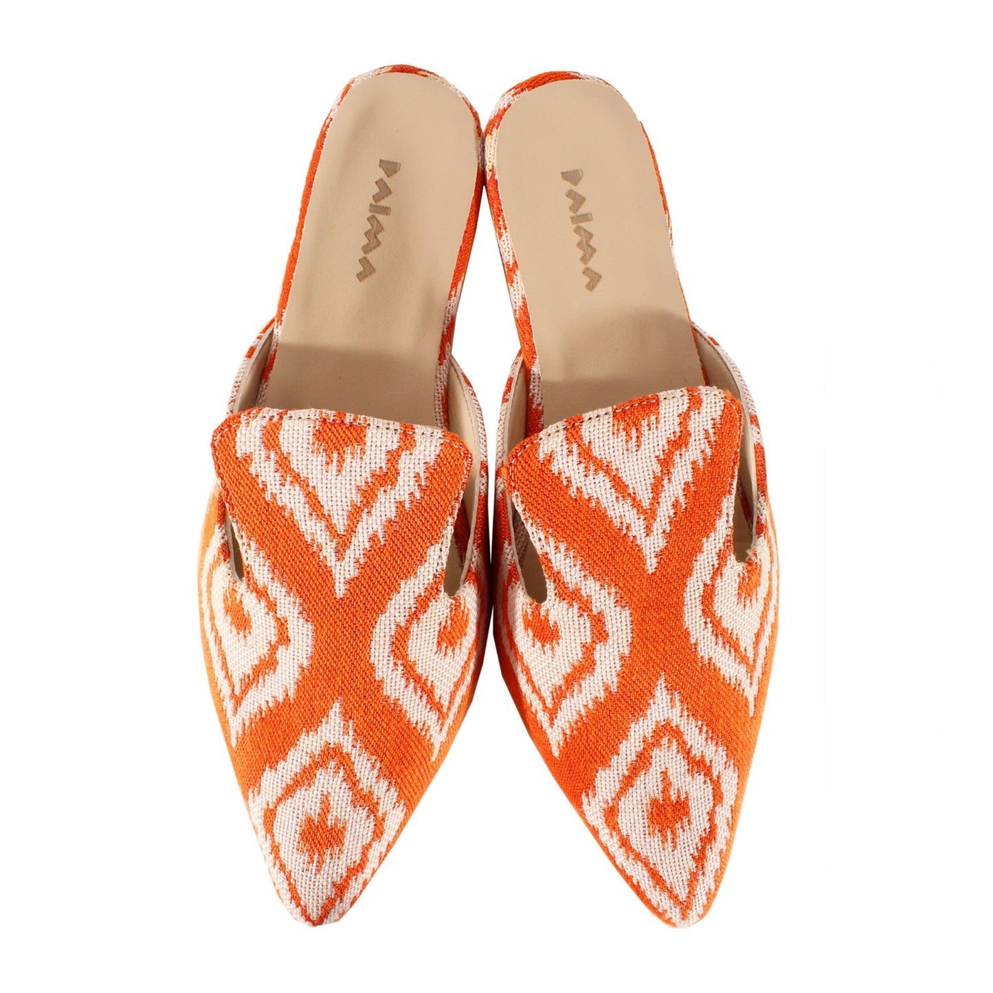 Inca x Palma Pointy Mules Casca de Laranja