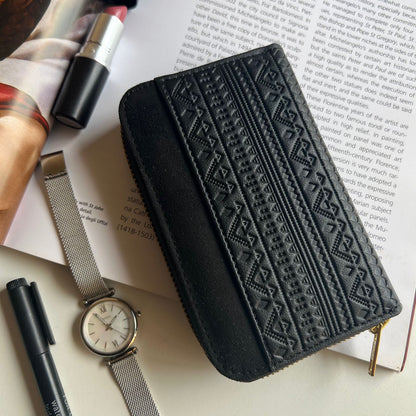 Boho Wallet Gravado Preto