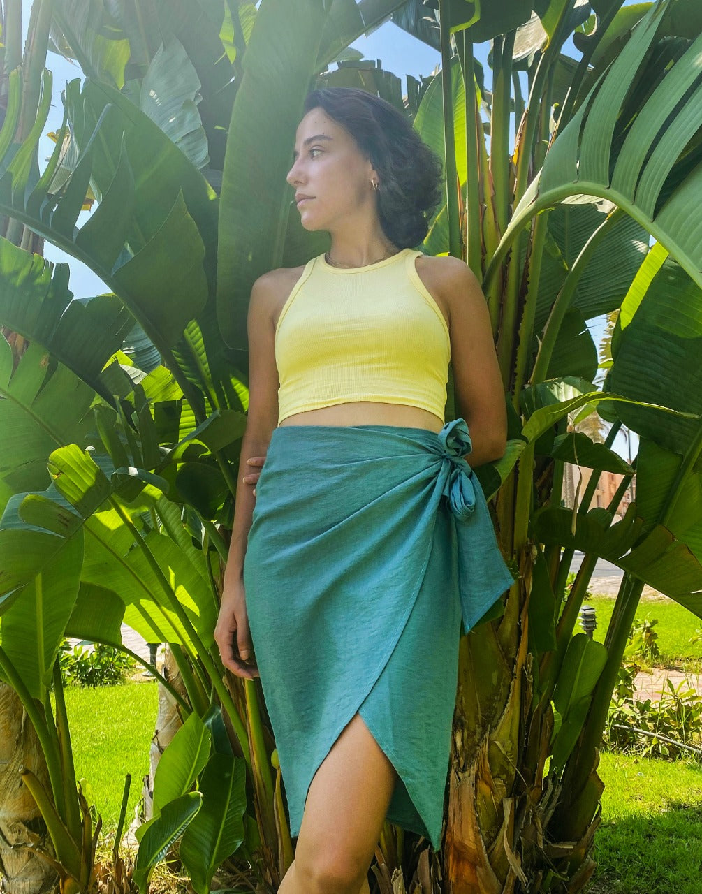 Saia Short Wrap Teal