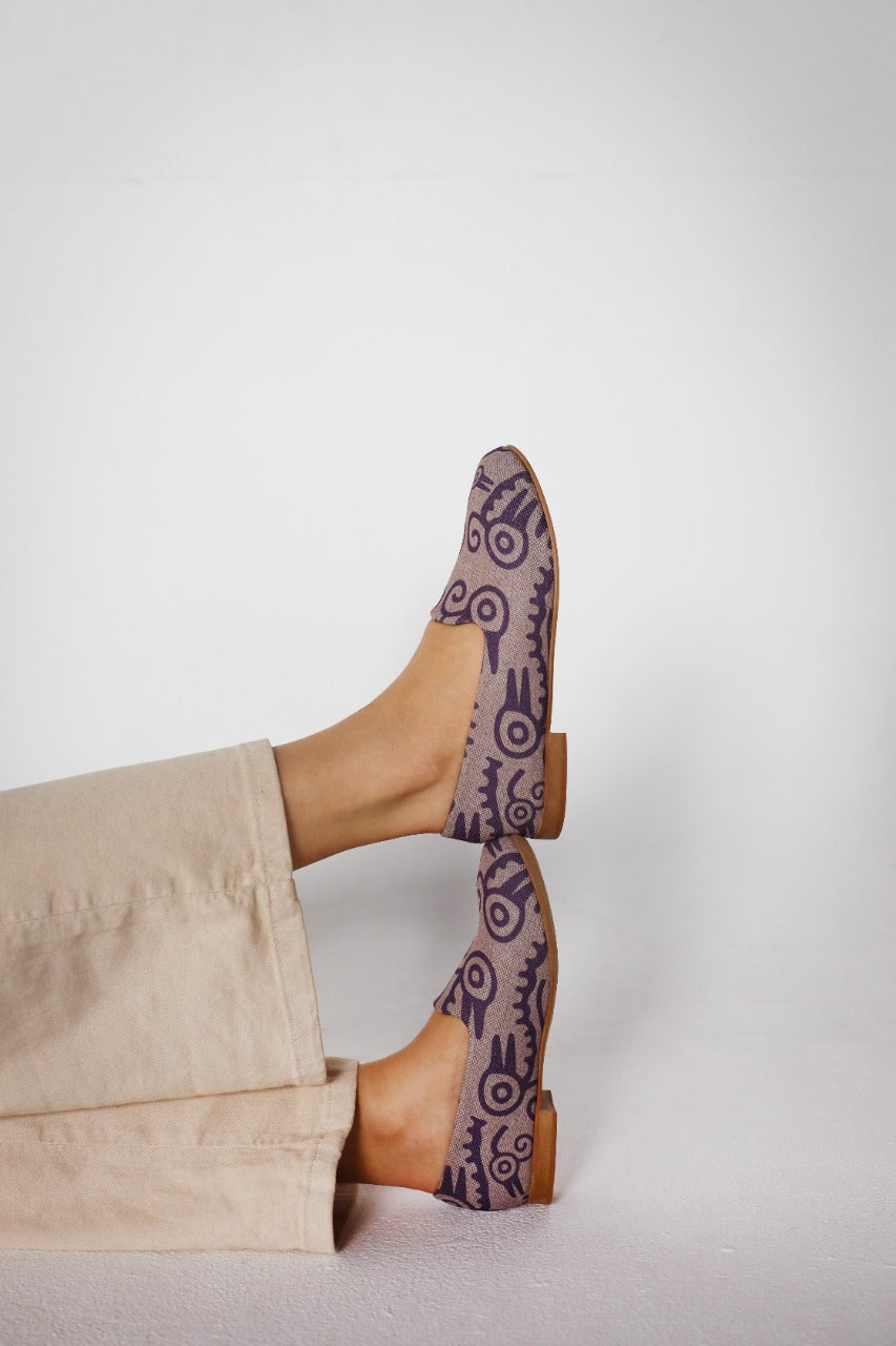 Espadrillas Tribal Birds Lavanda e Viola