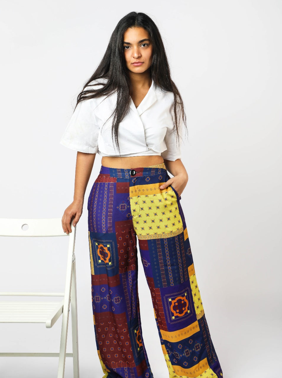 Pantalon celtique évasé