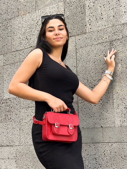 Rote Mini-Satchel