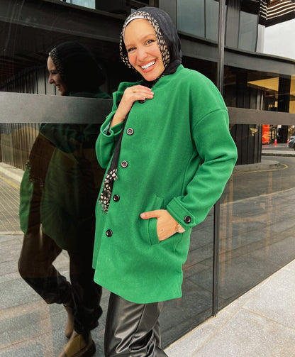 Grüne Winter jacke