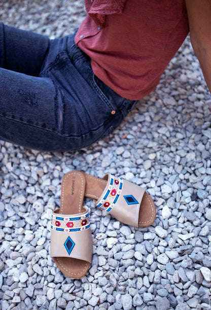 Native American Slides Beige