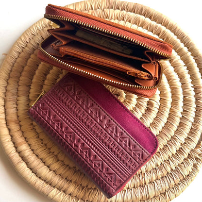 Gravado Boho Wallet Borgonha