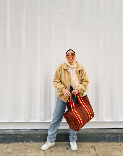 Le Grand Sac Cabas Rouge et Jaune