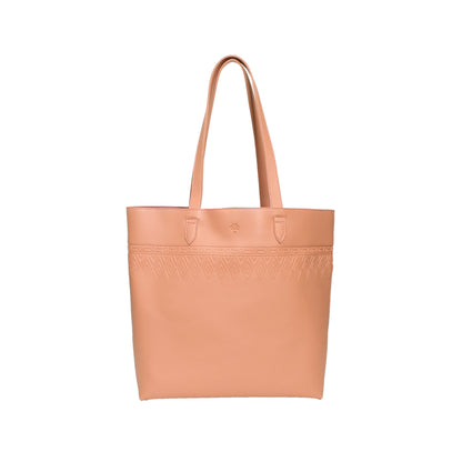 Leather Tote Tangle Pink