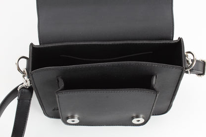 Schwarze Mini-Satchel