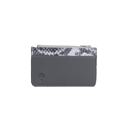 Tarjetero gris SnakeSkin