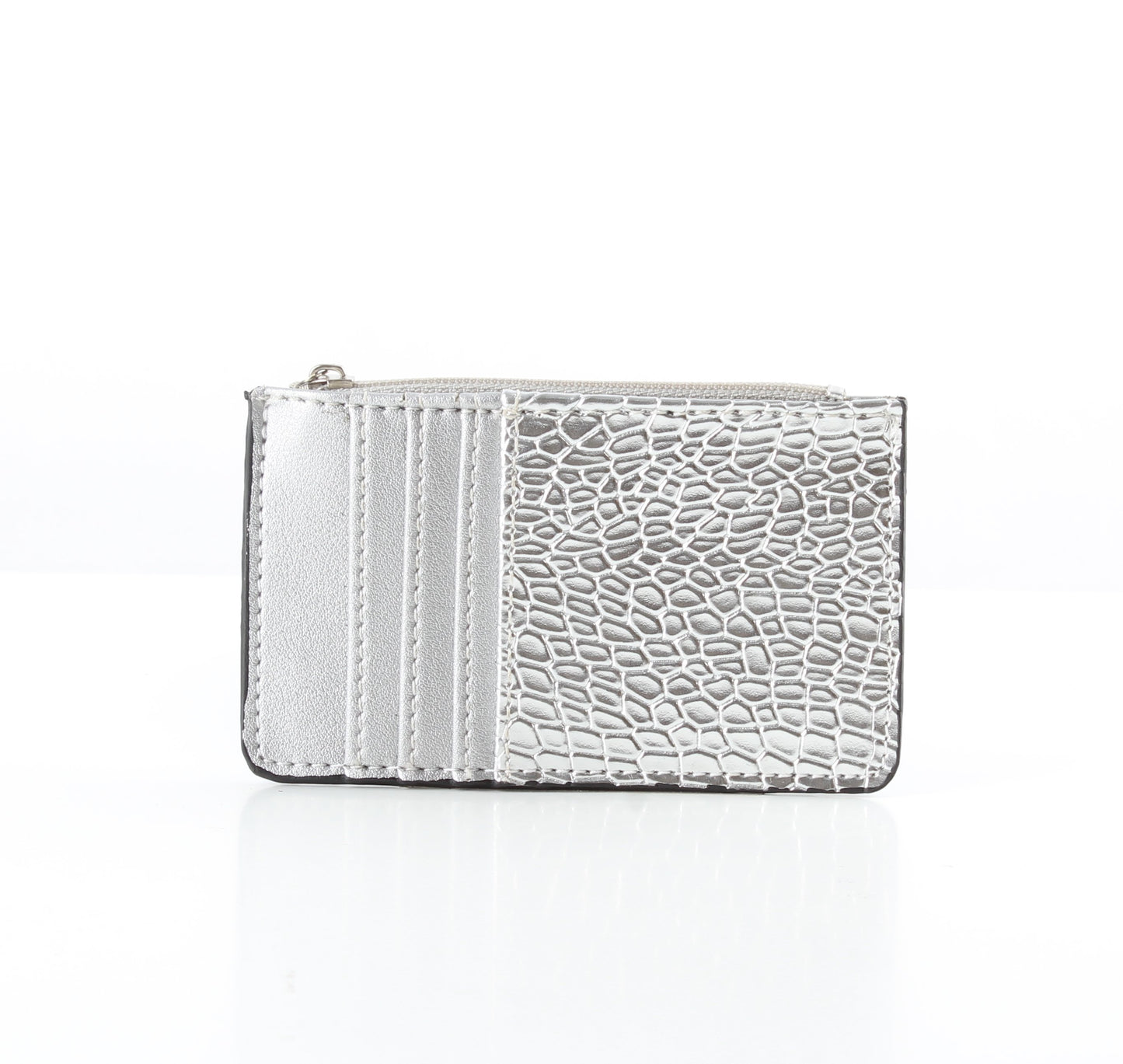 Silver SnakeSkin Card Holder