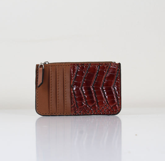 Havane SnakeSkin Card Holder