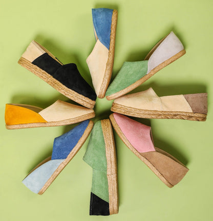 Espadrilles à angle Vert X Noir